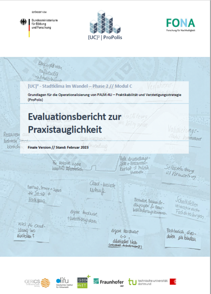 ProPolis_Evaluationsbericht zur Praxistauglichkeit_Cover_Screenshot