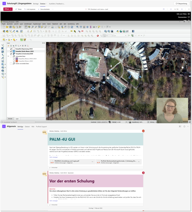 Bild: Screenshots aus den Online-Schulungen und Selbstlernvideos
© Fraunhofer IBP (2022) ProPolis-Schulungen