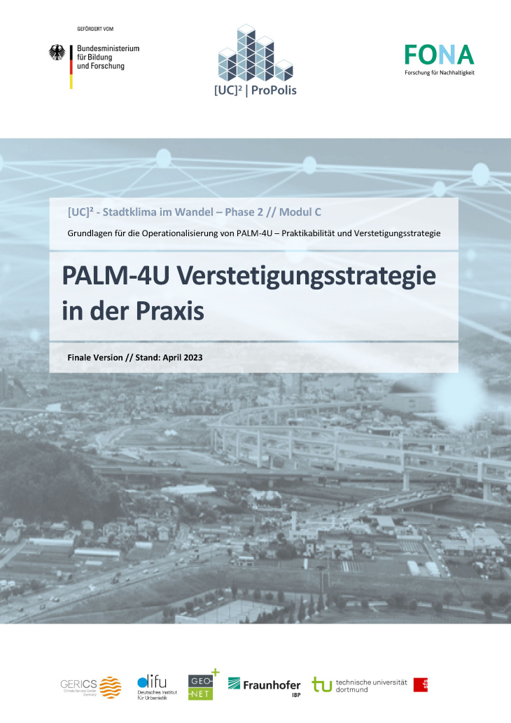 ProPolis_Verstetigungsstrategie für PALM-4U_Titelblatt