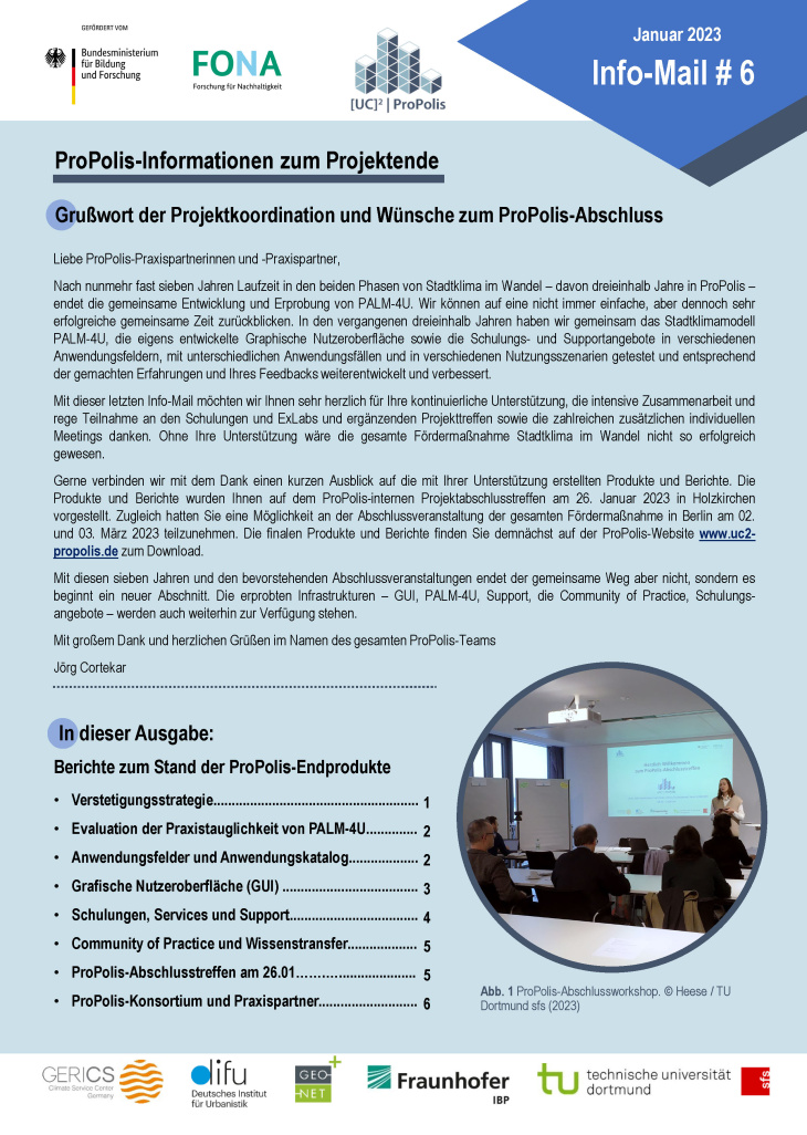 ProPolis Info-Mail 6 (Cover screenshot)